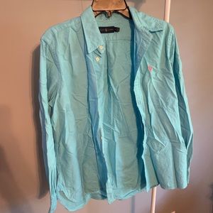 Blue Ralph Lauren Button-Up
